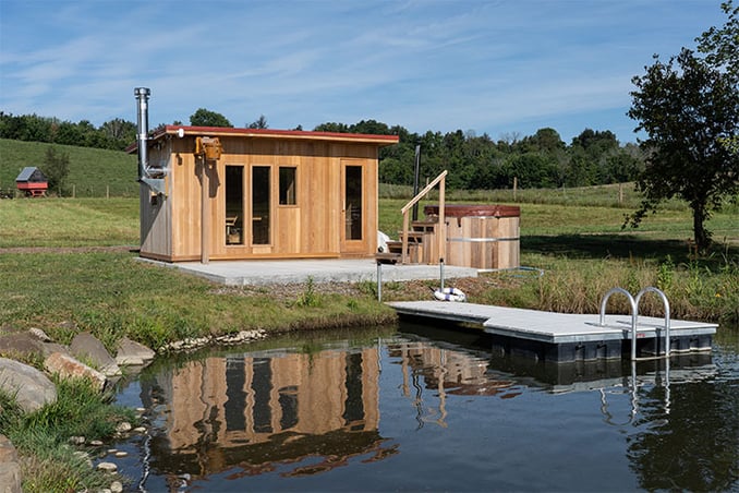 a house near lake