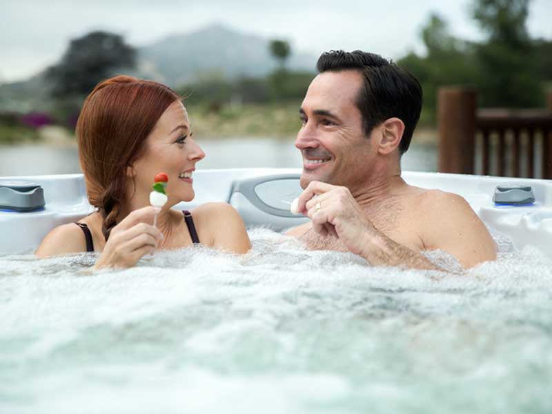 Couple Enjoying in the Hot Bath tub