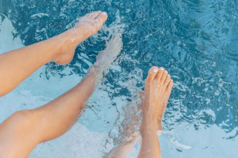 Hot Tub Health Benefit Foot Therapy