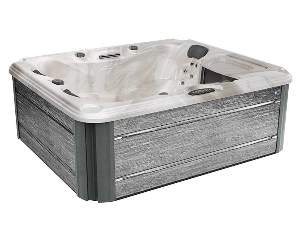 Travertine & Vintage Oak