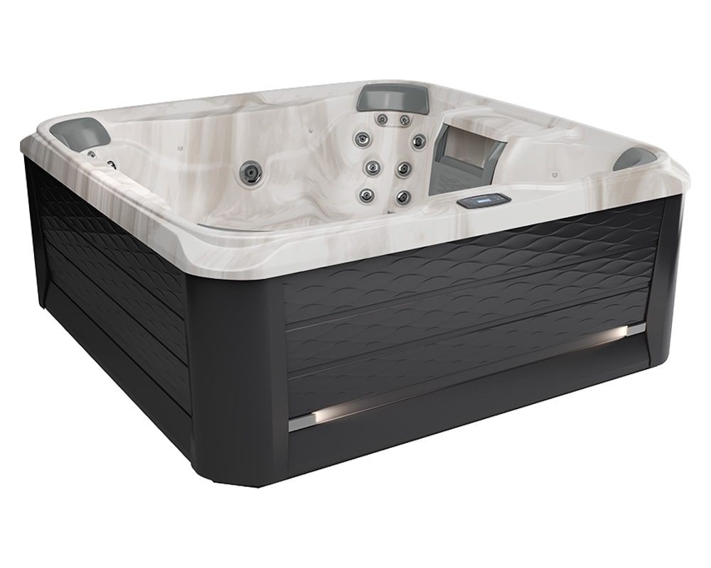 Graphite & Travertine