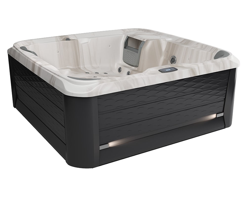 Graphite & Travertine